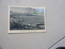 Monaco - Vue Aérienne De Monte-Carlo (1860) - 0f.30 - Carte Premier Jour D'Emission - Année 1966 - - Usados