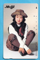 Japan Telefonkarte Japon Télécarte Phonecard -  Girl Frau Women Femme - Reclame