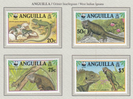 ANGUILLA 1997 WWF Iguana Mi 988-991 MNH(**) Fauna 576 - Sonstige & Ohne Zuordnung