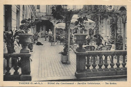 37)   TOURS  - Hotel Du Croissant  -  Jardin Intérieur - Rue Gambetta Téléphone 1.93 - Tours