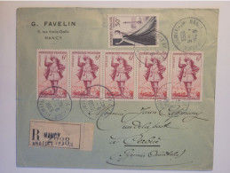 LETTRE  RECOMANDEE NANCY - Storia Postale