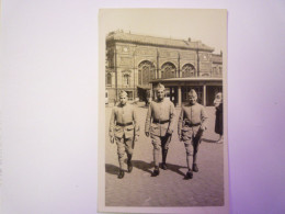 2024 - 1640  STRASBOURG  :  Carte Photo De Militaires Devant La GARE   1936   XXX - Strasbourg