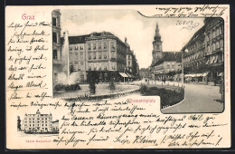 AK Graz, Palais Kaiserhof Und Bismarckplatz  - Other & Unclassified