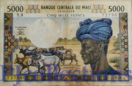 MALI 5000 FRANCS 1972 PICK 14e VF - Malí