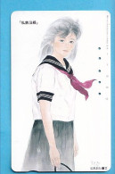 Japan Telefonkarte Japon Télécarte Phonecard -  Girl Frau Women Femme - Pubblicitari