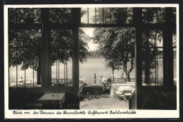 AK Zechlinerhütte Bei Rheinsberg, Blick Von Der Terrasse Des Strandhotels, Inh. Emil Und Herbert Bild  - Zechlinerhütte