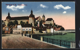 AK Neuburg A. D., Promenade An Der Schlosskaserne  - Neuburg