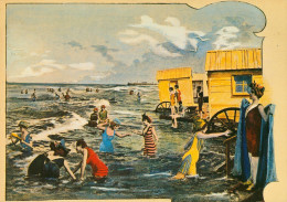 CPM*Jolies Baigneuses 1900  D'après REUTLINGER _ Cabines De Plage**Imagerie Belle époque * - Pin-Ups