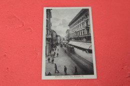 Trieste Corso VE III + Tram Filobus Ed. Glessich NV - Trieste