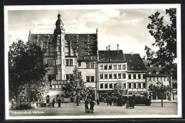 AK Schweinfurt, Passanten Am Rathaus  - Schweinfurt