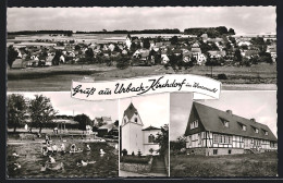 AK Urbach-Kirchdorf /Westerwald, Kirche, Ortsansicht Und Schwimmbad  - Other & Unclassified