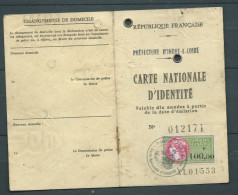 Timbre Fiscal De 100 FRANCS SUR PIECE D'identité& Expirée  Confectionnée Le 23 JUIN 1982  -    LP 32902 - Cartas & Documentos