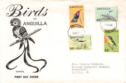 ANGUILLA - FDC 1968 BIRDS Mi 36-39 / 6353 - Anguilla (1968-...)