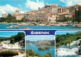 Delcampe - Navigation Sailing Vessels & Boats Themed Postcard Sibenik Harbour Waterfall - Segelboote
