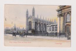 ENGLAND -  Cambridge Kings College Chapel And Senate House Used Vintage Postcard - Cambridge