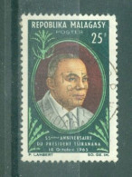 MADAGASCAR - N°409 Oblitéré. 55°anniversaire Du Président Philibert Tsiranana. - Madagaskar (1960-...)