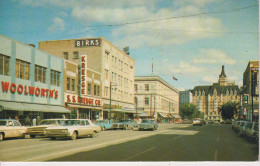 CANADA - Saskatoon 21st Street - Superb Old Cars And Shops Etc - Colour RPPC - Saskatoon