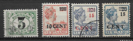 Suriname 1925, NVPH 111-14, Kw 7 EUR (SN 2911) - Surinam ... - 1975