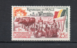 MALI  N° 15  NEUF SANS CHARNIERE  COTE 1.20€    INDEPENDANCE ANIMAUX - Malí (1959-...)