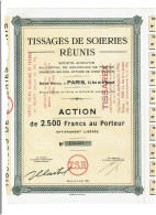 69-TISSAGES DE SOIRIES REUNIS. PARIS/ LYON  Lot De 2 - Autres & Non Classés