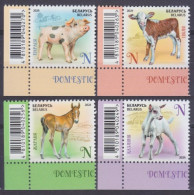 2024 Belarus 1542-1545+Tab Fauna - Baby Pets 11,00 € - Paarden