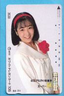 Japan Telefonkarte Japon Télécarte Phonecard -  Girl Frau Women Femme - Publicité