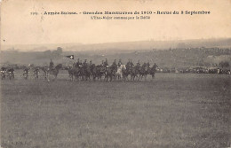 Armée Suisse - Grandes Manoeuvres De 1910 - Revue Du 3 Septembre - L'Etat-Major Commençant Le Défilé - Ed. Cardot 1509 - Otros & Sin Clasificación