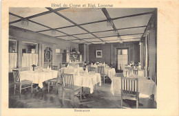 LUCERNE - Hôtel Du Cygne Et Rigi - Restaurant - Ed. Urania 3561 - Lucerne