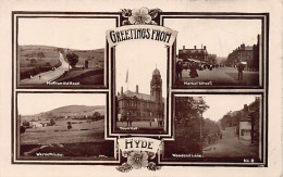 England - HYDE - Mottram Old Road - Market Street - Woodendlane - Werneth Low - Town-Hall - Other & Unclassified