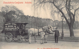 IXELLES (Brux.-Cap.) Chocolaterie-Confiserie Antoine, 37 Rue Du Prince Royal - Une Voiture De Livraison - Ed. Cortenberg - Ixelles - Elsene