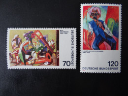 1974 Bund,  - Max Beckmann U. Ernst L. Kirchner- Postfrisch - MiNr. 822 Und 823 - Impresionismo