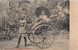 Sri Lanka - COLOMBO - Tamil Lady In Rickshaw - Publ. Udaman 43 - Sri Lanka (Ceylon)