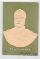 Tunisie - S.A. Le Bey De Tunis, Mohamed El-Hadi Bey - CARTE GAUFRÉE - Ed. Inconnu  - Tunisie