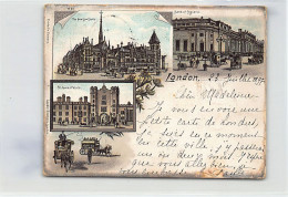 England - LONDON - Year 1897 - Litho - FORERUNNER Small Size Postcard - Publ. Sandle Brothers 1227 - London Suburbs