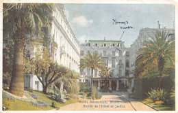 MONTE-CARLO - Hôtel Métropole - Entrée Et Jardins - Ed. Inconnu  - Hotels