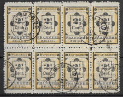 Suriname 1892, NVPH 22 In Blok Van 8 (SN 2915) - Suriname ... - 1975