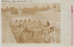 Algérie - BISKRA - Le Marché - CARTE PHOTO - Ed. Photo-Populaire  - Biskra