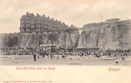 England - MARGATE (Kent) High Cliff Hotel From The Sands - Publ. Stengel & Co. 8440 - Margate