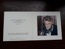 Marguerite Persyn ° Tielt 1923 + Veurne 2001 X Albert Hoste (Fam: Verkinderen - Jansseune) - Todesanzeige