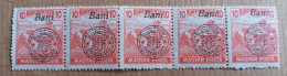 Magyar Kir Posta / Surcharge Regatul Romaniei (Bloc 5 Timbres Neufs) - Unused Stamps