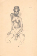 Guinea Bissau - ETHNIC NUDE - Ignez, Bijagoz Dancer, From A Sketch By Eduardo Malta - Publ. Portuguese Pavilion At The I - Guinea-Bissau