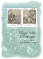 Czech Republic - 2024 - Art On Stamps - Johann Elias Ridinger - Hunting Scenes - Mint Souvenir Sheet - Ungebraucht