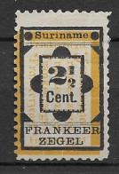 Suriname 1892, Te Veel Zwarte Inkt En Oranje NVPH 22 (SN 2918) - Suriname ... - 1975
