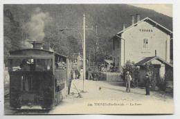 THONES HTE SAVOIE LA GARE TRAIN A VAPEUR GROS PLAN SUPERBE - Thônes