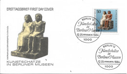 GERMANY. BERLIN. FDC. COUPLE FROM THE NECROPOLIS OF GIZA (Egyptian Museum). 1984 - 1981-1990