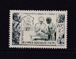 OCEANIE 1950 TIMBRE N°201 NEUF AVEC CHARNIERE OEUVRES SOCIALES - Nuovi