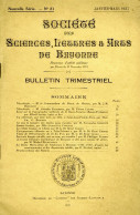 "SOCIETE SCIENCES, LETTRES & ARTS DE BAYONNE" N°21 / 1er Trimestre 1937 (Sommaire Scanné) - Baskenland