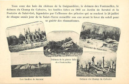 - Vendée -ref-F194- Les Sables D Olonne -bois Guignardière-multi Vues Dolmens -fouilles Archéologiques -verso Publicité - Sables D'Olonne