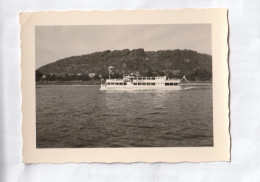 PHOTO 9 X 7  BATEAU DE CROISIERE  ALLEMAND   NAVIGUANT SUR LE RHIN - Autres & Non Classés