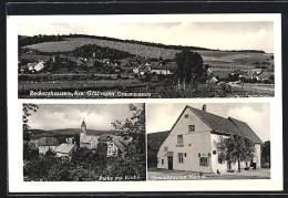 AK Reckershausen /Krs. Göttingen, Gemischtwaren Merker Und Partie Mit Kirche  - Göttingen